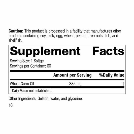 Wheat Germ Oil, Standard Process