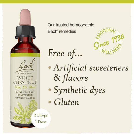 White Chestnut Flower Essence, .7 Oz, BFR