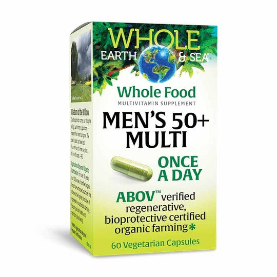 Whole Earth & Sea Men's 50+ Multi Once a Day, 60 Veg Capsules
