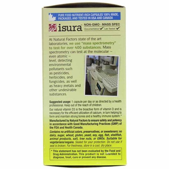 Whole Earth & Sea Vitamin D3 1000 IU, 90 Veg Capsules, NF