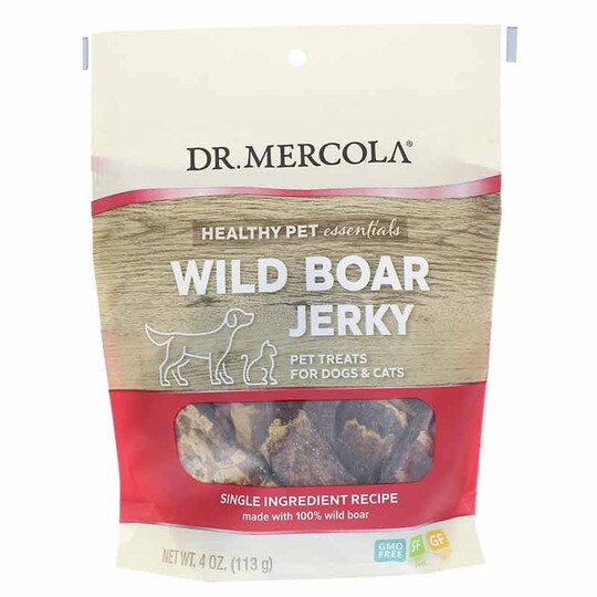 Wild Boar Jerky for Dogs & Cats, 4 Oz, DRM