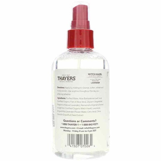 Witch Hazel Alcohol-Free Toner Facial Mist, THY