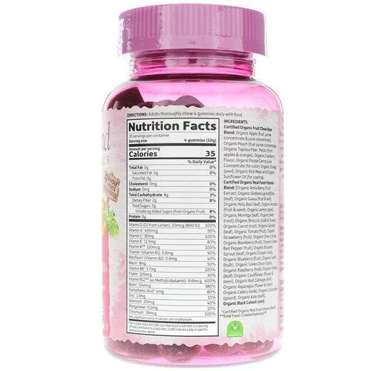 Women's Multi 40+ Whole Food Multivitamin Gummies, 120, GOLM