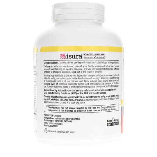 Women's Plus MultiStart for Menopause, 180 Tablets, NF