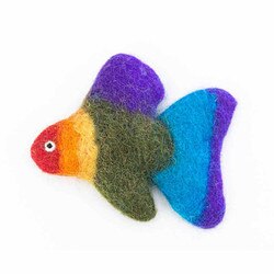 Wool Felt Fish Multi-Colored