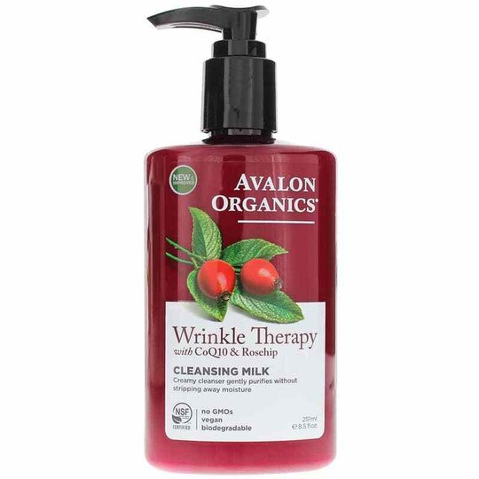 Wrinkle Therapy with CoQ10 & Rosehip Cleansing Milk, 8., AVO