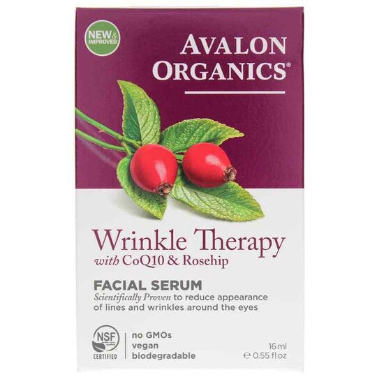 Wrinkle Therapy with CoQ10 & Rosehip Facial Serum, .55, AVO