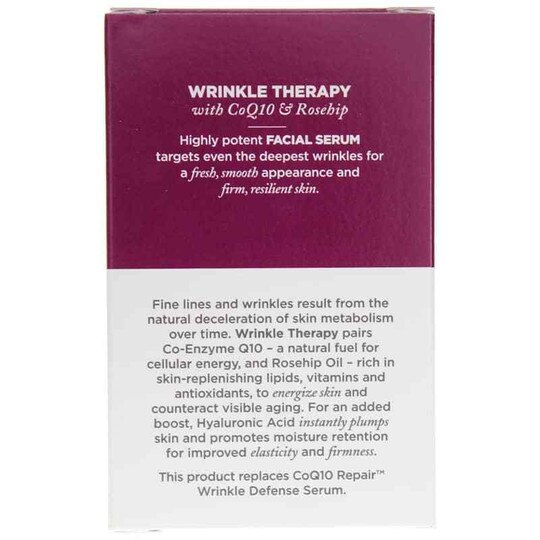 Wrinkle Therapy with CoQ10 & Rosehip Facial Serum, .55, AVO