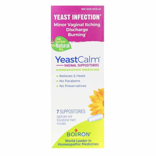 YeastCalm, 7 Suppositories, BOR