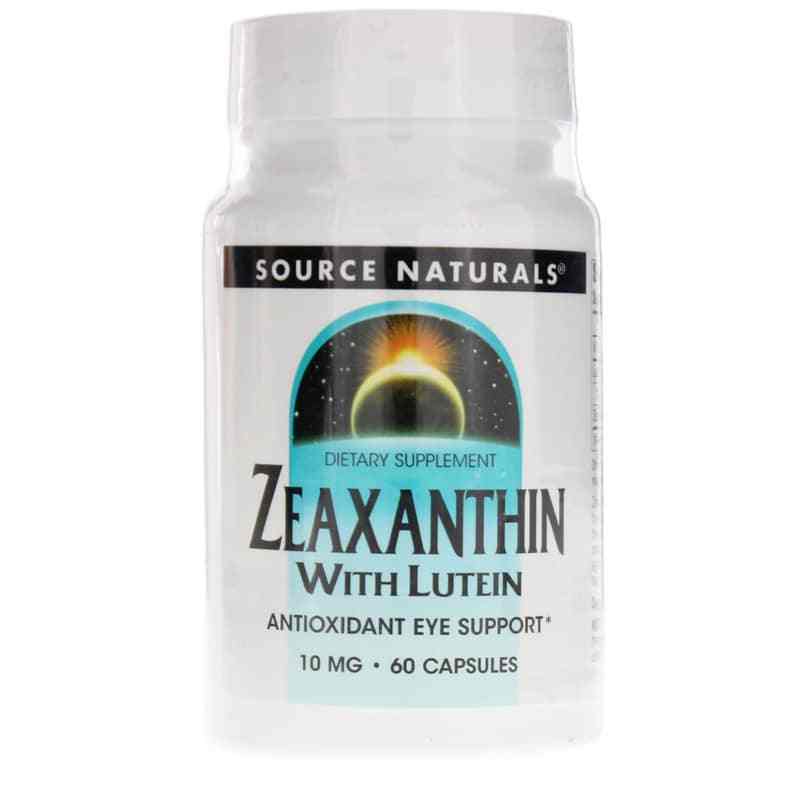 Zeaxanthin with Lutein 10 Mg, Source Naturals