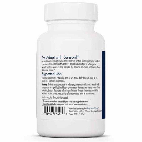 Zen Adapt with Sensoril, 60 Veg Capsules, ARG