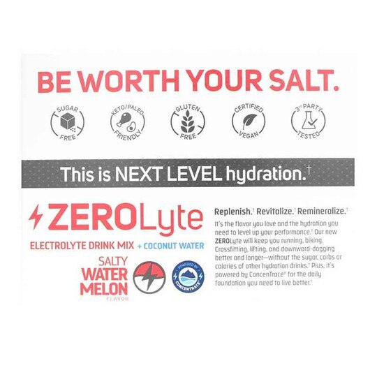 ZeroLyte Electrolyte Drink Mix, TMR