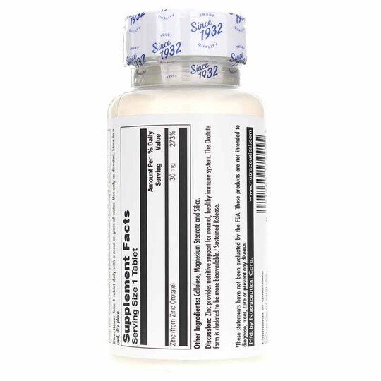 Zinc 30 Orotate Sustained Release, 90 Tablets, KAL