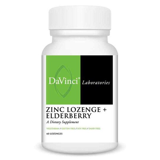 Zinc Lozenge + Elderberry, 60 Lozenges, DL