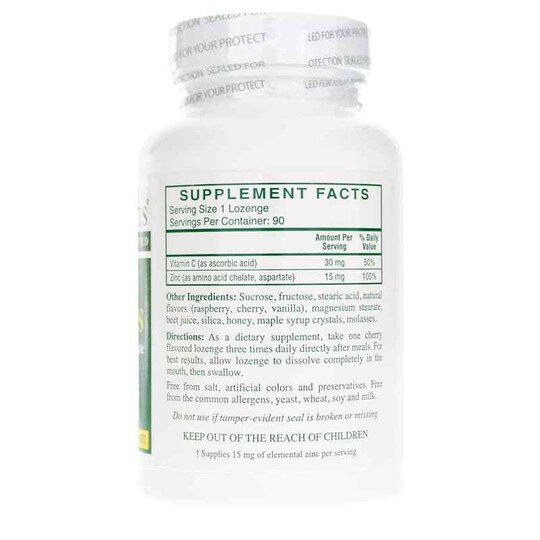 Zinc Lozenges 56 Mg Zinc Chelate/Aspartate with Vitamin, RXV