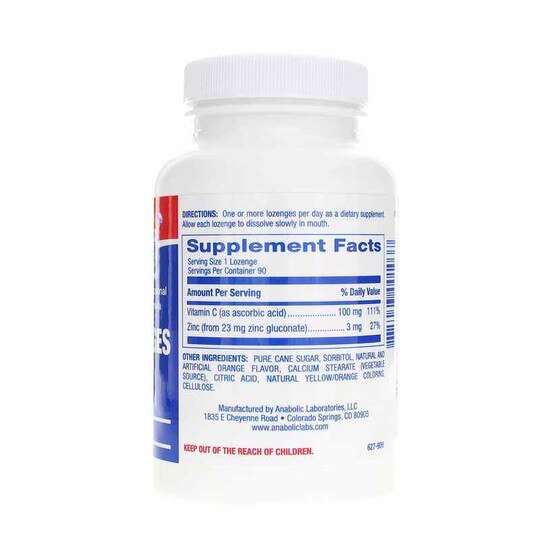 Zinc Lozenges with Vitamin C, 90 Lozenges, ANL