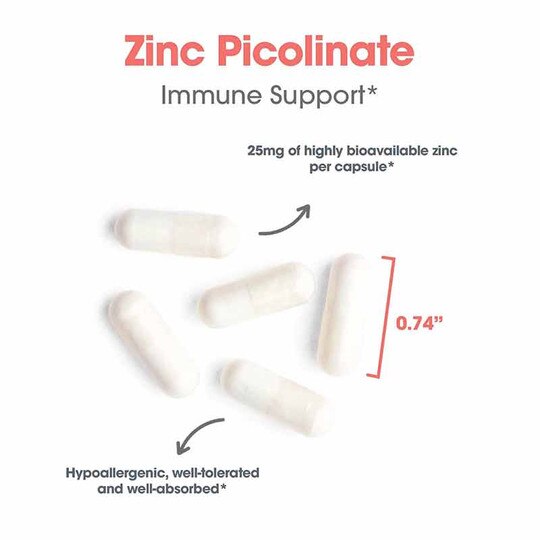Zinc Picolinate, 60 Veg Capsules, ARG