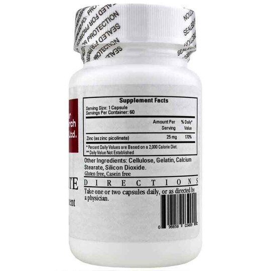 Zinc Picolinate, 60 Capsules, CR