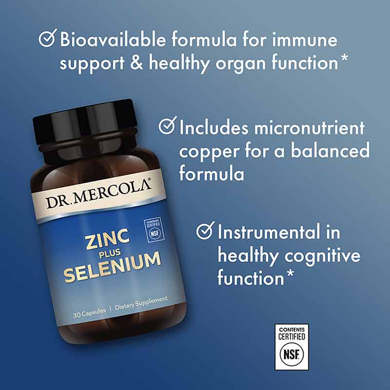 Zinc Plus Selenium, Dr. Mercola