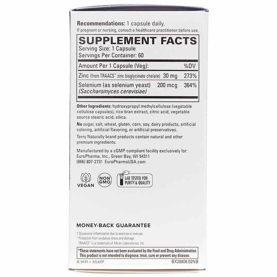 Zinc Plus Selenium, 60 Capsules, TNT