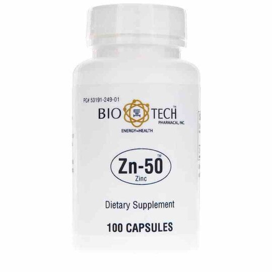 Zn-50 Zinc, 100 Capsules, BTP