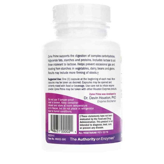 Zyme Prime Enzyme for Digestive Support, 90 Capsules, HSE
